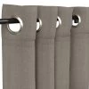 Sunbrella Cast Shale Outdoor Curtain With Grommets -Boutique Hammock Shop curshgrs n angled xx