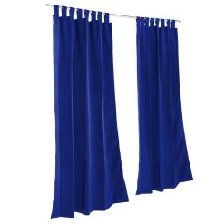 Sunbrella Canvas True Blue Outdoor Curtain With Plated Grommets 24 Sunbrella Canvas True Blue Outdoor Curtain With Plated Grommets -Boutique Hammock Shop curtbs xx