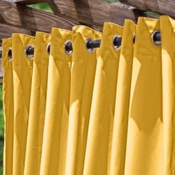 Sunflower Le Marche Extra Wide Outdoor Curtain