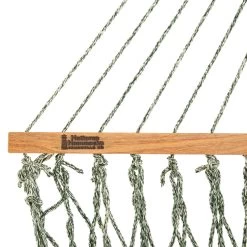 DURACORD® Large Rope Hammock - Green Oatmeal Heirloom Tweed -Boutique Hammock Shop dc 11got 3 xx