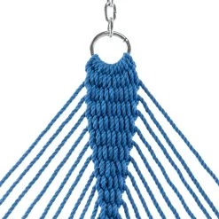 DURACORD® Deluxe Rope Hammock - Coastal Blue -Boutique Hammock Shop dc 13cb oring xx