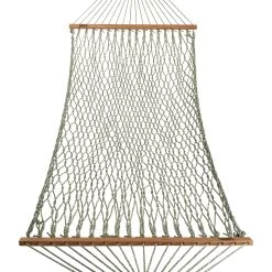DURACORD® Large Rope Hammock - Green Oatmeal Heirloom Tweed -Boutique Hammock Shop dc 13got 3 xx