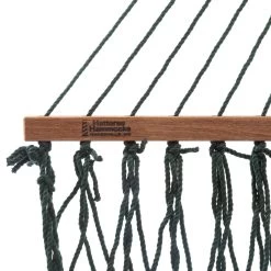 DURACORD® Deluxe Rope Hammock - Green -Boutique Hammock Shop dc 14g spreaderbar xx