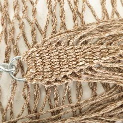DURACORD® Large Rope Hammock - Antique Brown Oatmeal Heirloom Tweed -Boutique Hammock Shop dc 15abot 1 xx