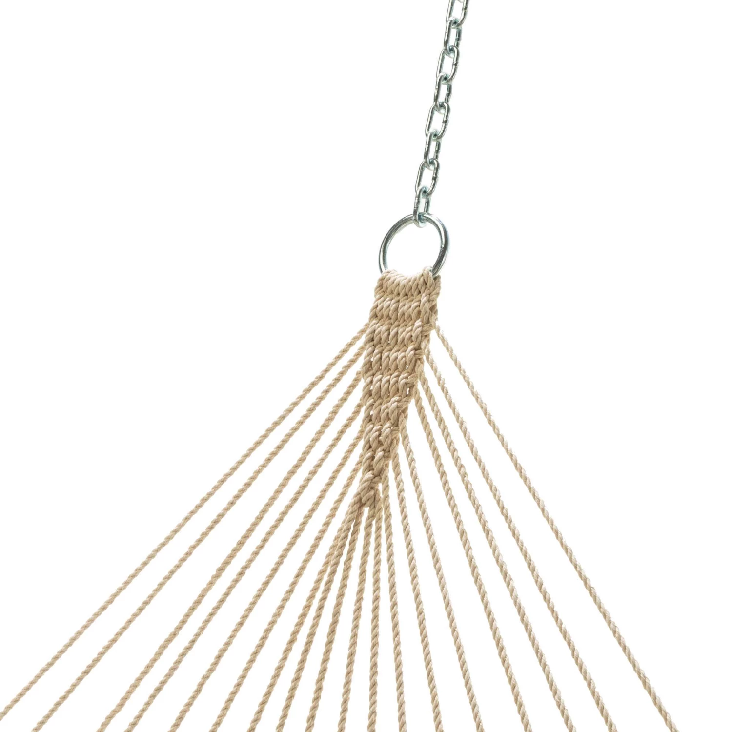 Large Polyester Pillowtop Hammock - Yellow Multicolor Stripe 6 Large Polyester Pillowtop Hammock - Yellow Multicolor Stripe - Image 4