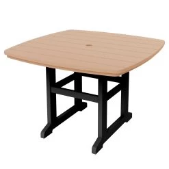 DURAWOOD® Dining Table - 45 In. X 46 In. -Boutique Hammock Shop dt46blkcd xx