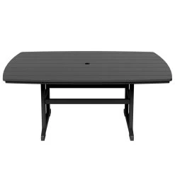 DURAWOOD® Dining Table - 46 In. X 72 In. -Boutique Hammock Shop dt72blk new1 xx