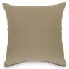 Tan Outdoor Throw Pillow