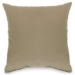 Tan Outdoor Throw Pillow