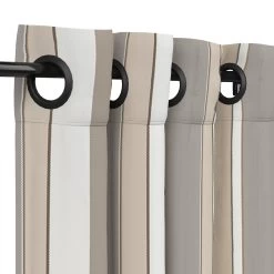 Sunbrella Expand Dove Outdoor Curtain