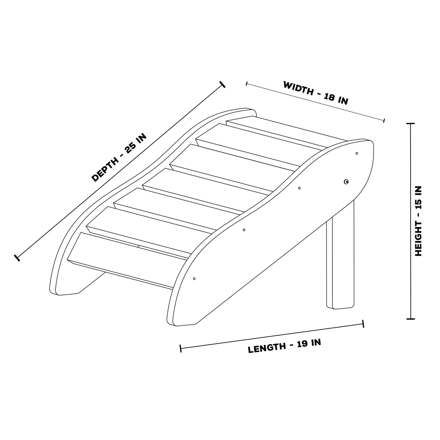 DURAWOOD® 5 Piece Essentials Adirondack Set 8 DURAWOOD® 5 Piece Essentials Adirondack Set - Image 6