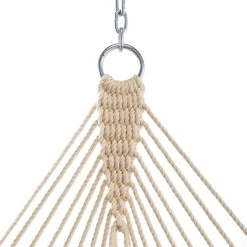 Large Sunbrella Tufted Hammock With Detachable Pillow - Create Smoke -Boutique Hammock Shop hammock oring oatmeal xx 8