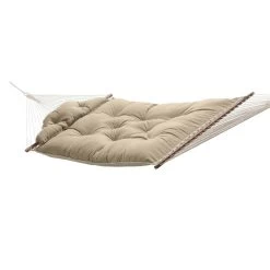 Large Sunbrella Tufted Hammock With Detachable Pillow - Cast Ash -Boutique Hammock Shop hh tcash ash xx