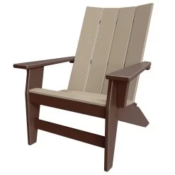 DURAWOOD® 3 Piece Refined Adirondack Chair And Side Table Set -Boutique Hammock Shop hhac1 chocolate ww xx