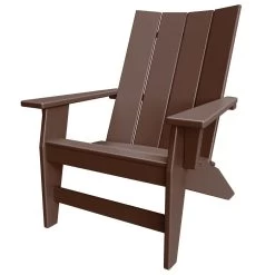 DURAWOOD® 3 Piece Refined Adirondack Chair And Side Table Set -Boutique Hammock Shop hhac1 chocolate xx