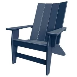 DURAWOOD® 3 Piece Refined Adirondack Chair And Side Table Set -Boutique Hammock Shop hhac1 navy xx