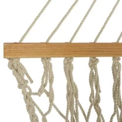 DURACORD® Large Original Rope Hammock - Oatmeal -Boutique Hammock Shop large oatmeal duracord rope hammock 2 xx