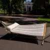 Large Quilted Sunbrella Fabric Hammock - Expand Dove -Boutique Hammock Shop lifestyle qdove1 xx