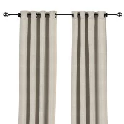 Sunbrella Linen Silver Outdoor Curtain With Grommets 24 Sunbrella Linen Silver Outdoor Curtain With Grommets -Boutique Hammock Shop linen silver front xx