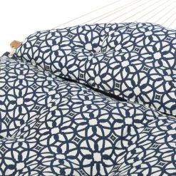 Large Sunbrella Tufted Hammock With Detachable Pillow - Luxe Indigo 14 Large Sunbrella Tufted Hammock With Detachable Pillow - Luxe Indigo -Boutique Hammock Shop luxe indigo tufted hammock xx