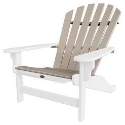DURAWOOD® 3 Piece Fanback Adirondack Chair And Tete-A-Tete Set -Boutique Hammock Shop nhfbac1whww xx