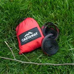 Double Travel Hammock - Red/Charcoal -Boutique Hammock Shop pa 9001lifestyle5 xx