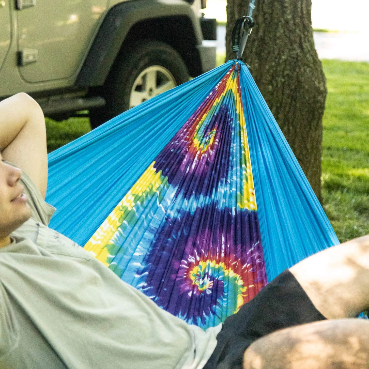 Double Travel Hammock - Tie Dye 6 Double Travel Hammock - Tie Dye - Image 4
