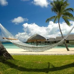 13 Ft. Double Traditional Cotton Rope Hammock With FREE Hanging Hardware 11 13 Ft. Double Traditional Cotton Rope Hammock With FREE Hanging Hardware -Boutique Hammock Shop pc 13 lifestyle3 xx