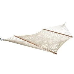 Boutique Hammock Shop 15 13 Ft. Deluxe Traditional Polyester Rope Hammock With Hanging Hardware Included
