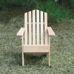 Junior Hometown Exclusive Cypress Rustic Adirondack Chair Mountain Back