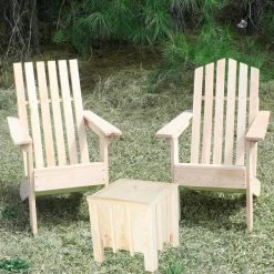 Junior Hometown Exclusive Cypress Rustic Adirondack Chair Square Back -Boutique Hammock Shop pt kht xx 1