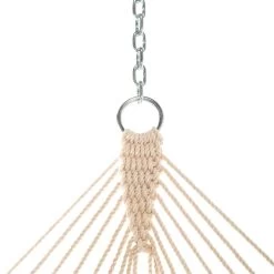 Large Double Quilted Hammock With Detachable Pillow - Beige Chevron -Boutique Hammock Shop q9812psb studio5 xx