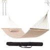 Large Double Quilted Hammock With Detachable Pillow - Beige Chevron -Boutique Hammock Shop q9812psb xx