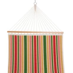 Large Double Quilted Hammock With Detachable Pillow - Garden Trellis Stripe -Boutique Hammock Shop q9813psb studio3 xx