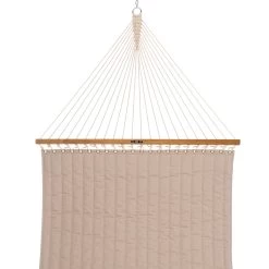 Large Quilted Sunbrella Fabric Hammock - Antique Beige 17 Large Quilted Sunbrella Fabric Hammock - Antique Beige -Boutique Hammock Shop qantbg 3 xx