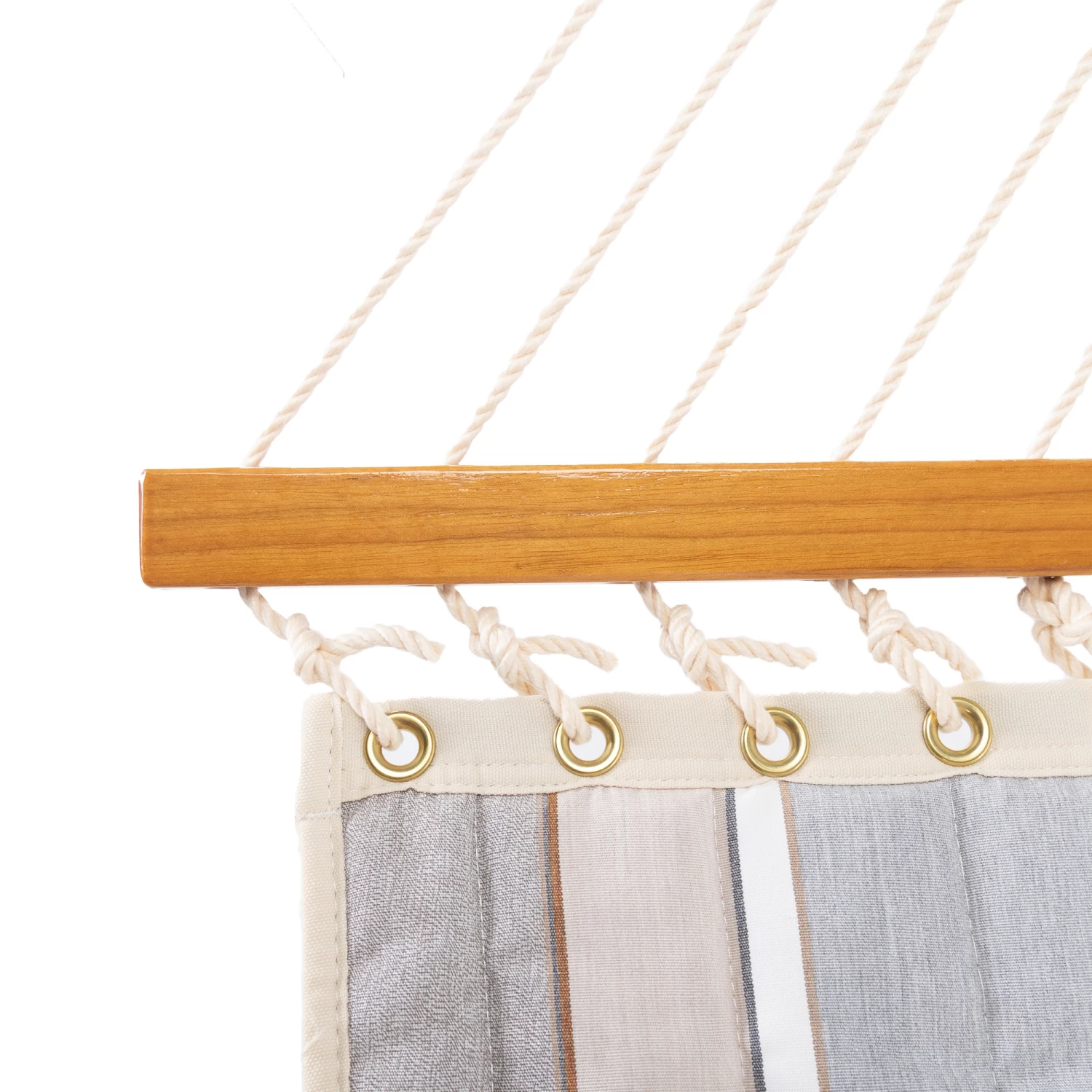 Large Quilted Sunbrella Fabric Hammock - Expand Dove 6 Large Quilted Sunbrella Fabric Hammock - Expand Dove - Image 4