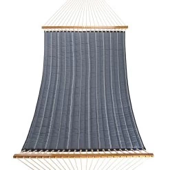 Large Quilted Sunbrella Fabric Hammock - Equal Ink -Boutique Hammock Shop qeink 2 xx