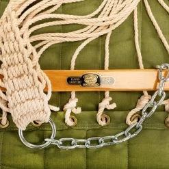 Large Quilted Sunbrella Fabric Hammock - Spectrum Cilantro 12 Large Quilted Sunbrella Fabric Hammock - Spectrum Cilantro -Boutique Hammock Shop qleaf spec cilantro logo studio xx