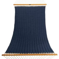 Large Quilted Sunbrella Fabric Hammock - Spectrum Indigo -Boutique Hammock Shop qsindigo all xx