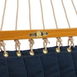Large Quilted Sunbrella Fabric Hammock - Spectrum Indigo -Boutique Hammock Shop qsindigo center xx