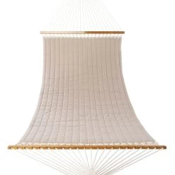 Large Quilted Sunbrella Fabric Hammock - Spectrum Sand -Boutique Hammock Shop qssand bed studio xx
