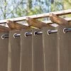 Cappuccino Semi-Sheer Extra Wide Outdoor Curtain 2 Cappuccino Semi-Sheer Extra Wide Outdoor Curtain -Boutique Hammock Shop semi sheer cappuccino g xx