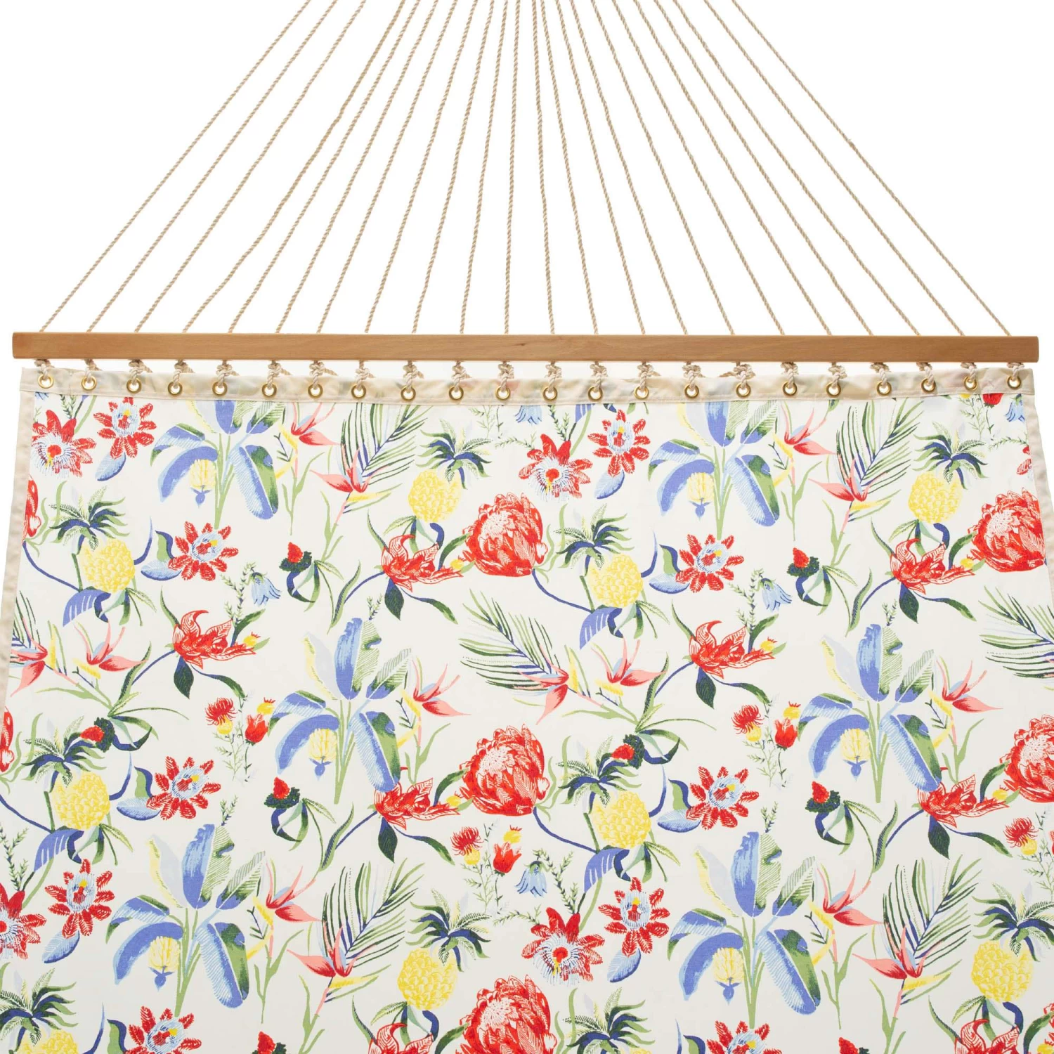 Large Quick Dry Fabric Hammock - Tropical Print 4 Large Quick Dry Fabric Hammock - Tropical Print - Image 2