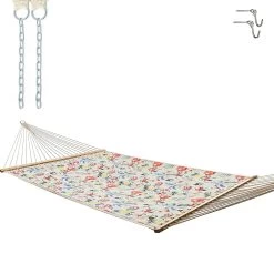 Large Quick Dry Fabric Hammock - Tropical Print