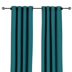 Sunbrella Spectrum Peacock Outdoor Curtain With Grommets -Boutique Hammock Shop spectrum peacock front xx