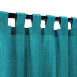 Sunbrella Spectrum Peacock Outdoor Curtain With Grommets -Boutique Hammock Shop spectrum peacock tab xx