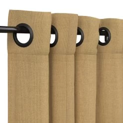 Sunbrella Spectrum Sesame Outdoor Curtain With Grommets