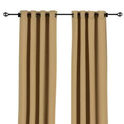 Sunbrella Spectrum Sesame Outdoor Curtain With Grommets 25 Sunbrella Spectrum Sesame Outdoor Curtain With Grommets -Boutique Hammock Shop spectrum sesame front xx