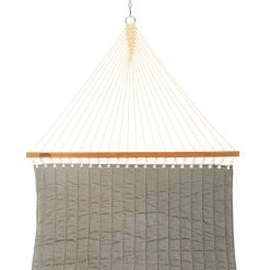 Large Sunbrella Quilted Hammock - Cast Slate -Boutique Hammock Shop sq cslt 2 xx