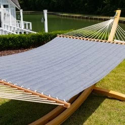 Large Sunbrella Quilted Hammock - Cast Slate